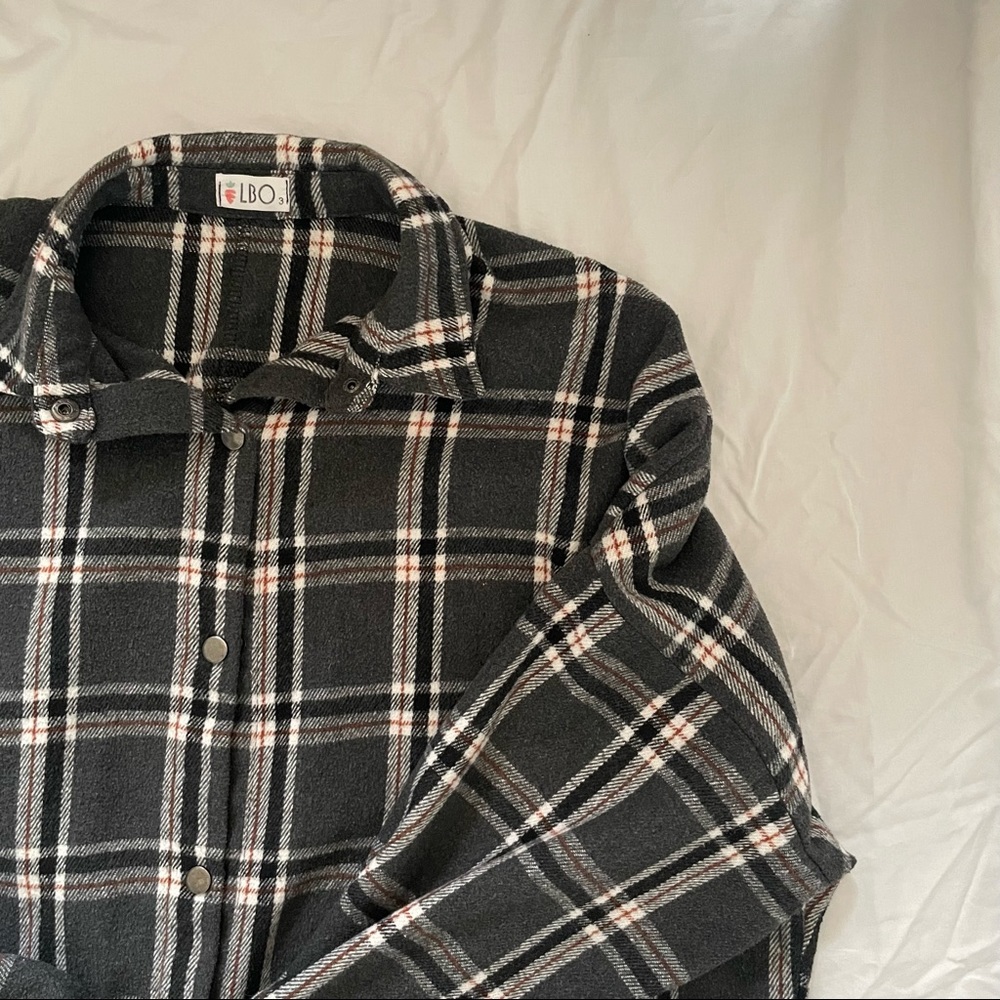 Plaid sweater oversized